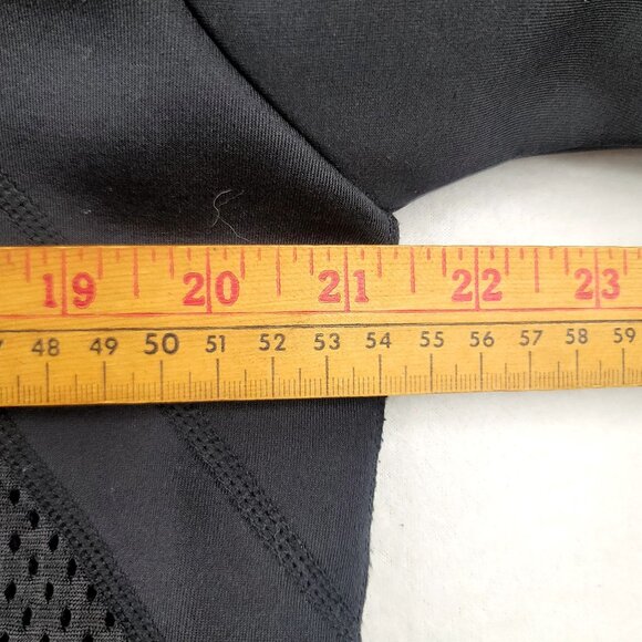 Fabletics Black Mesh Neoprene Panel Long Sleeve Sweatshirt XL Athletic Top - Picture 9 of 11